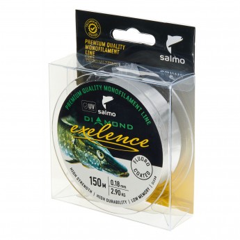 Леска монофильная SALMO DIAMOND EXELENCE FLUORO COATED Clear 150/018 Леска монофильная SALMO DIAMOND EXELENCE FLUORO COATED Clear 150/018